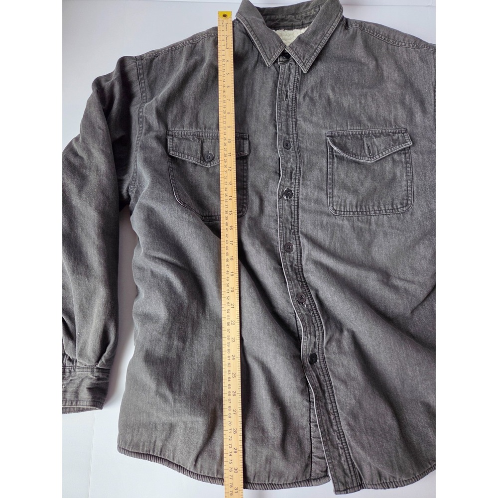 Vintage Northwest Territory Jacket Mens Large Black Heavy Duty Cotton Fur Lining - Picture 3 of 8